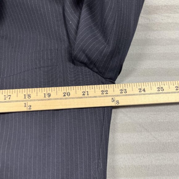 Vintage Brooks Brothers Blazer Mens 44 Long Navy Pinstripe 346 Made USA - Picture 8 of 11